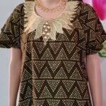 Heavy Neck Embroidery Nighty